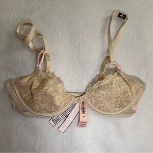 Victoria's Secret Unlined Demi Lace Bra 32B
